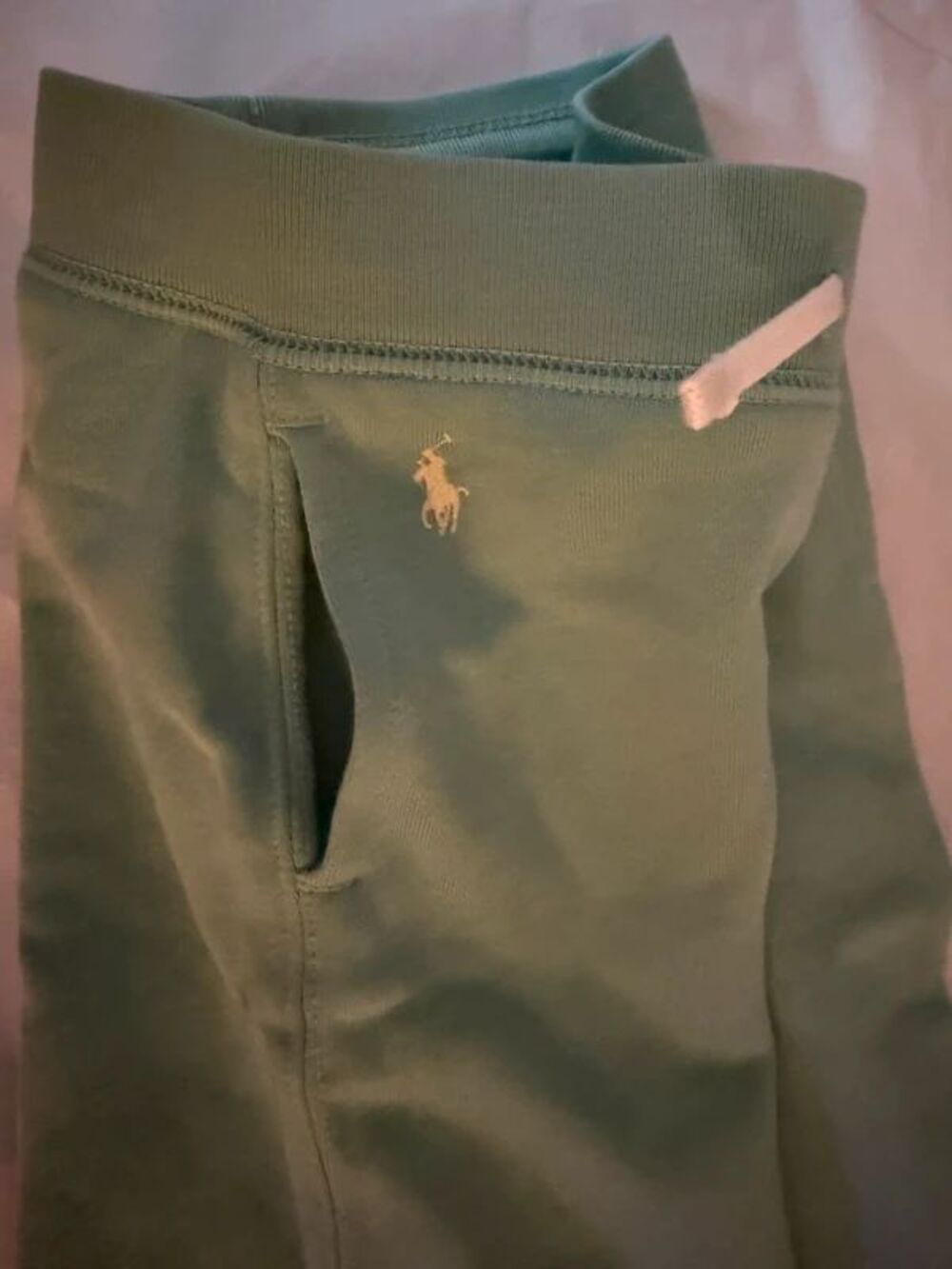 Polo Ralph Lauren sweatpants Mint Green size 3 Girls NWT wide leg - Picture 4 of 13